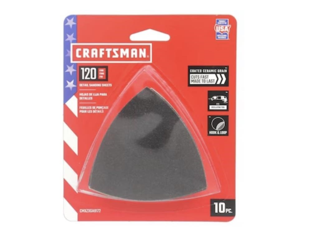 CRAFTSMAN 3 In Ceramic Alumina Detail Sandpaper