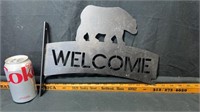 Bear welcome sign