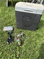 Fishing gear and electric cooler