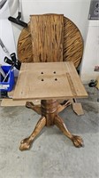 Solid Wood Round Dining Table With Leaf
