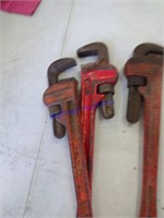 Pipe wrenches, 1 Craftsman