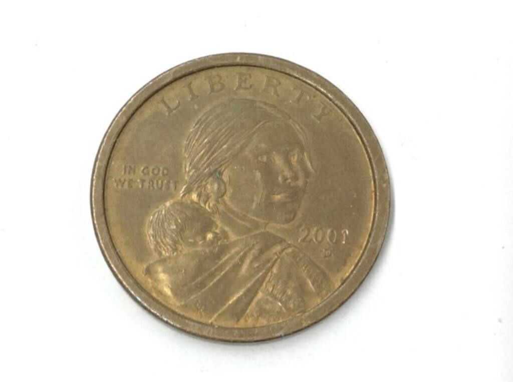 U S A $1 Coin 2001