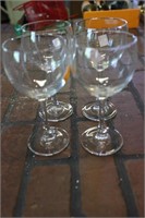 Collection of 4 Wine Glasses