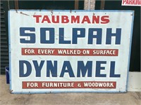 Large Taubmans Wooden Advertising Sign