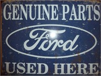 Ford Genuine Parts Nostalgia Metal Garage Sign
