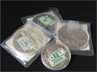 4 US BANK NOTE COINS