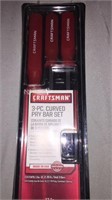 New Craftsman 3Pc. Curved Pry Bar Set