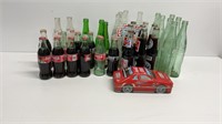 Vintage green coca-cola bottles, green Upper10