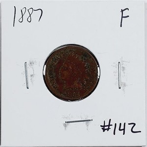 1887  Indian Head Cent   F