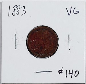 1883  Indian Head Cent   VG