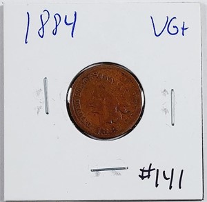 1884  Indian Head Cent   VG