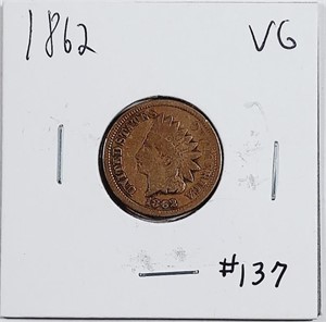 1862  Indian Head Cent   VG