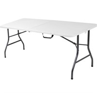 COSCO 6 ft. Fold-in-Half Banquet Table w/Handle,