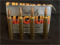 (4) Weatherby .300 Magnum Bullets