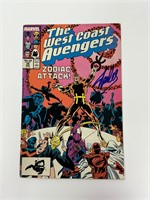 Autograph COA Wesr Coast Avengers #26 Comics