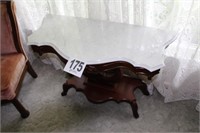 Lyre Marble Top Table