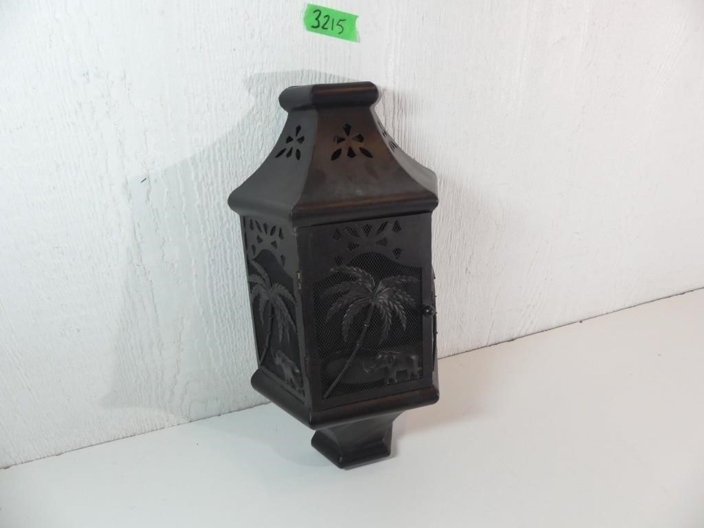 Metal Wall Candle Sconce 17" tall