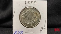 1952 Canadian 50 cent coin