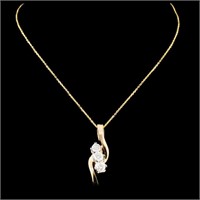 0.52ctw Diamond Pendant in 14K Gold