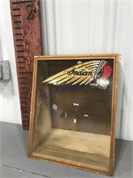Indian Motorcycle display case, slant front