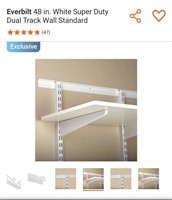 48” White Double Tracks Standard