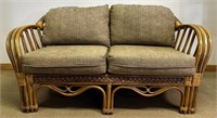 DESIRABLE BOCA RATTAN BOHO WICKER 2 SEATER