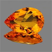 Natural Golden Orange Citrine 16x11 MM [Flawless-V