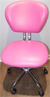 PINK ROLLING DESK CHAIR