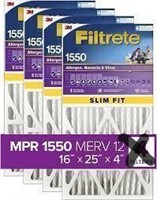 (1) FILTRETE 16X25X4 AIR FILTER $70