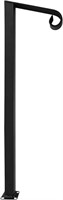 Black Single Post Handrail  Zinc Steel  Fit for 1