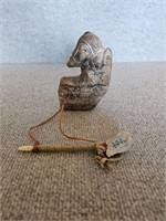 VINTAGE ROCK FIGURE & MINI PIPE