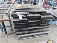 Pallet of Saferoad Rubber Speed Humps Sections.