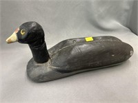 Unsigned Carved Wood Duck Decoy