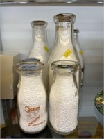 (6) Milk Bottles
