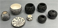 Native American Miniature Pottery Santa Clara etc