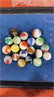 Vintage shooters marbles  28/32” to 15/16” mint