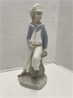 Lladro Figurine - Boy with Sailboat