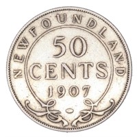 Newfoundland 1907 50 Cent Coin