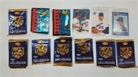 12 Packs of baseball cards 1 card per package