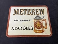 METBREW NEAR BEER METAL SIGN
