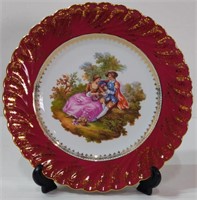 La Reine Limoges Porcelain Plate Made in France