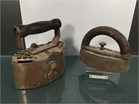 2 early 1900’s sad irons