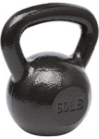 AMAZON BASICS CAST IRON KETTLEBELL (60LBS)