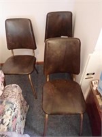 (3) Padded Chairs