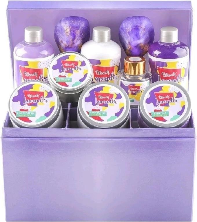 Bff Beauty - 12 Pieces Lavender Spa Bath Gift Set