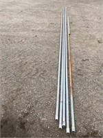 120’ of 3/4” galvanized pipe