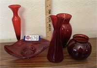 5 - Ruby Red Glassware