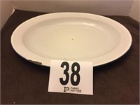 16” Old Enamel Platter