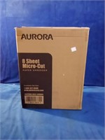 AURORA 8 sheet micro-cut paper shredder, like new
