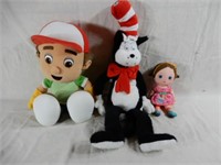 HANDY MANNY, CAT IN THE HAT, & STUFFED DOLL